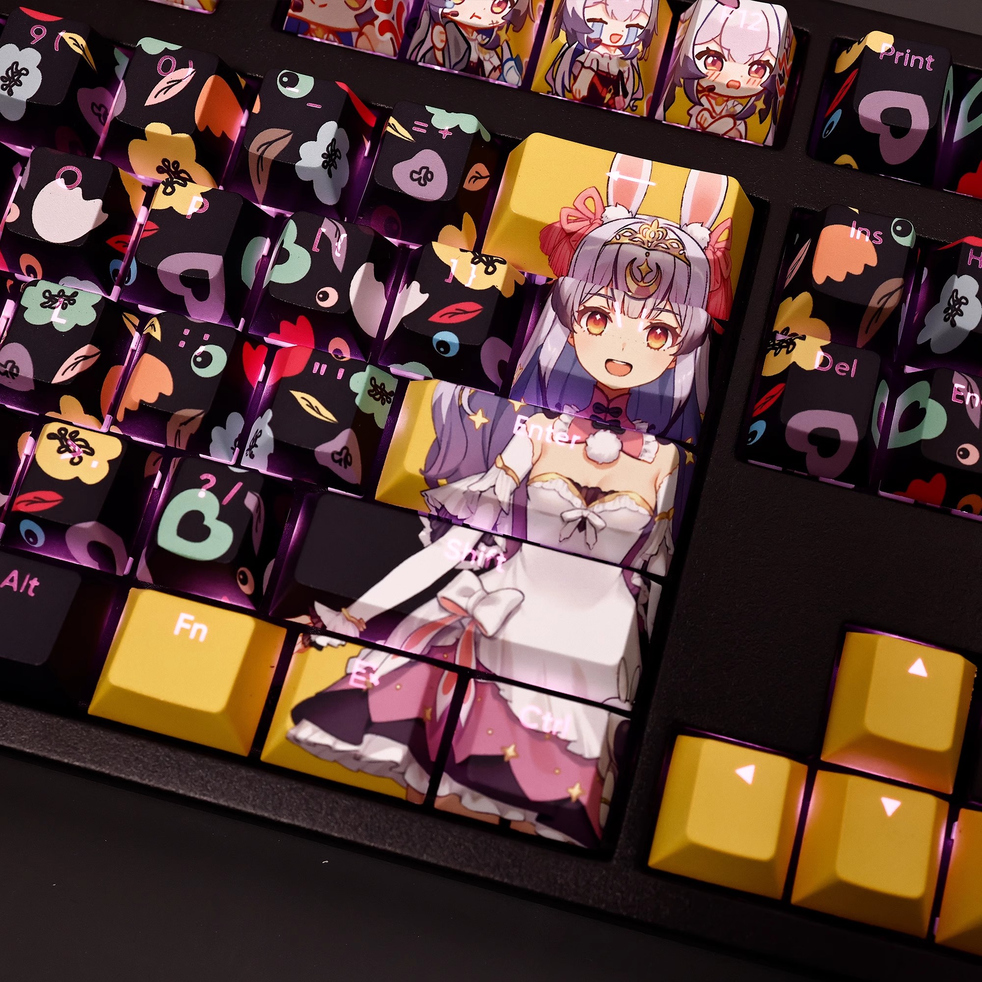 蘭音reine透光RGB108鍵標準配列衛星軸鍵帽-ZUIHANG SHOP