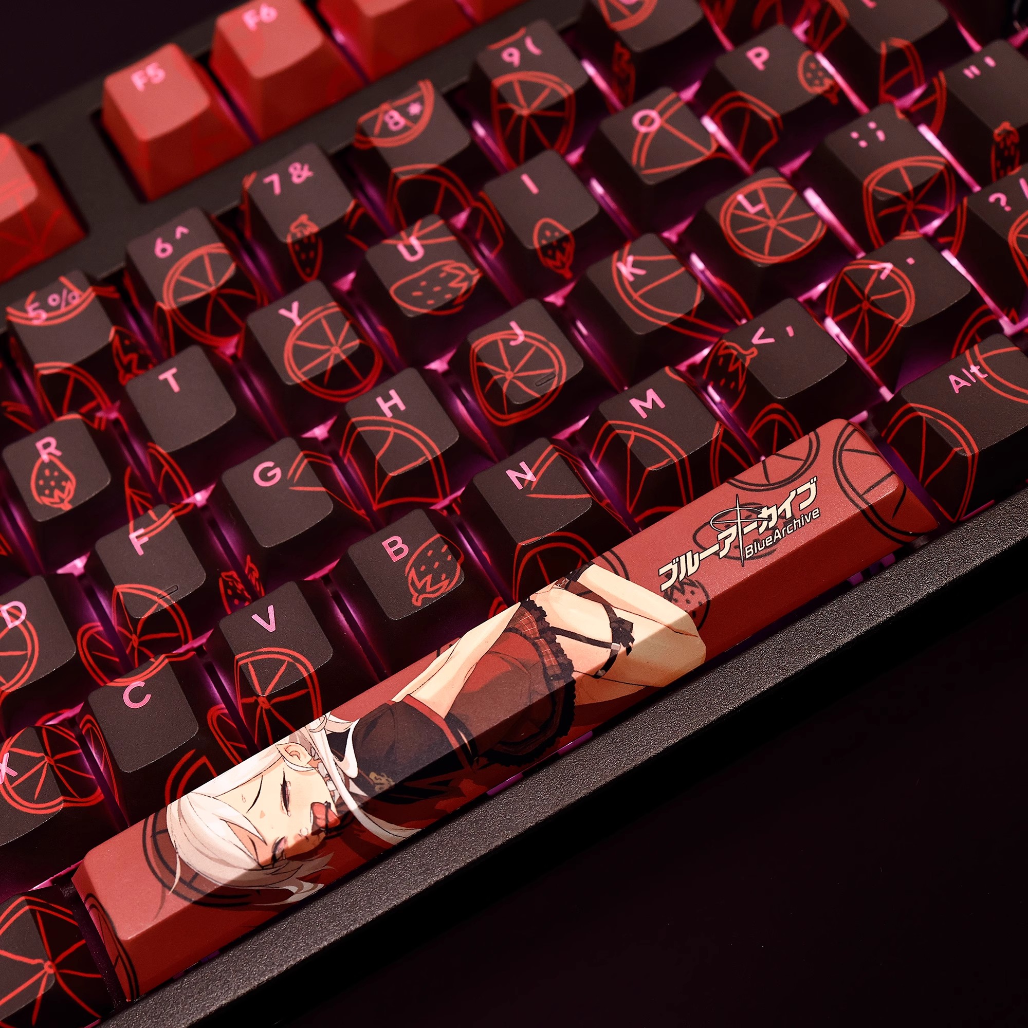 淺黃睦月透光RGB108鍵標準配列衛星軸鍵帽-ZUIHANG SHOP