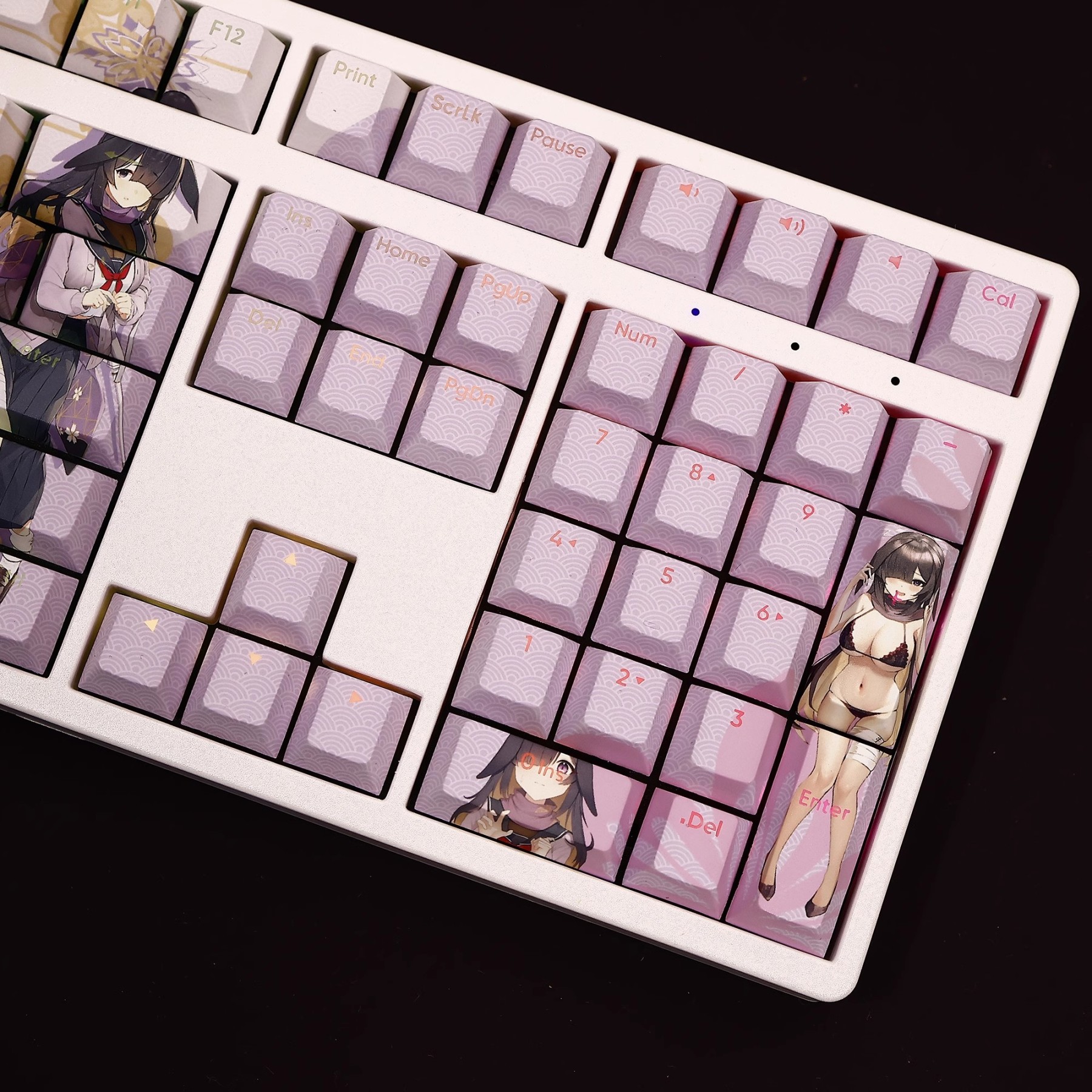 月咏透光RGB108鍵標準配列衛星軸鍵帽