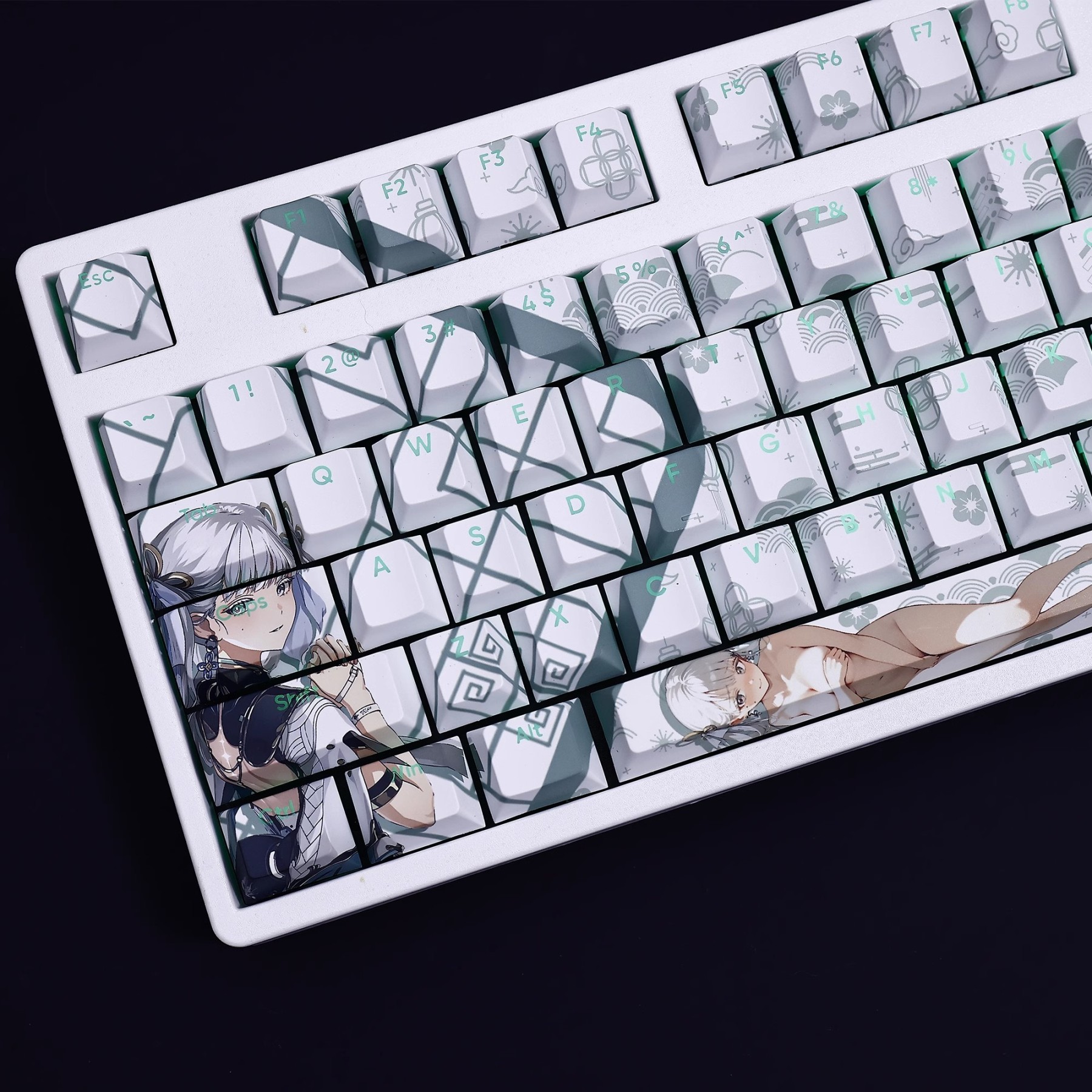 今汐透光RGB108鍵標準配列衛星軸鍵帽