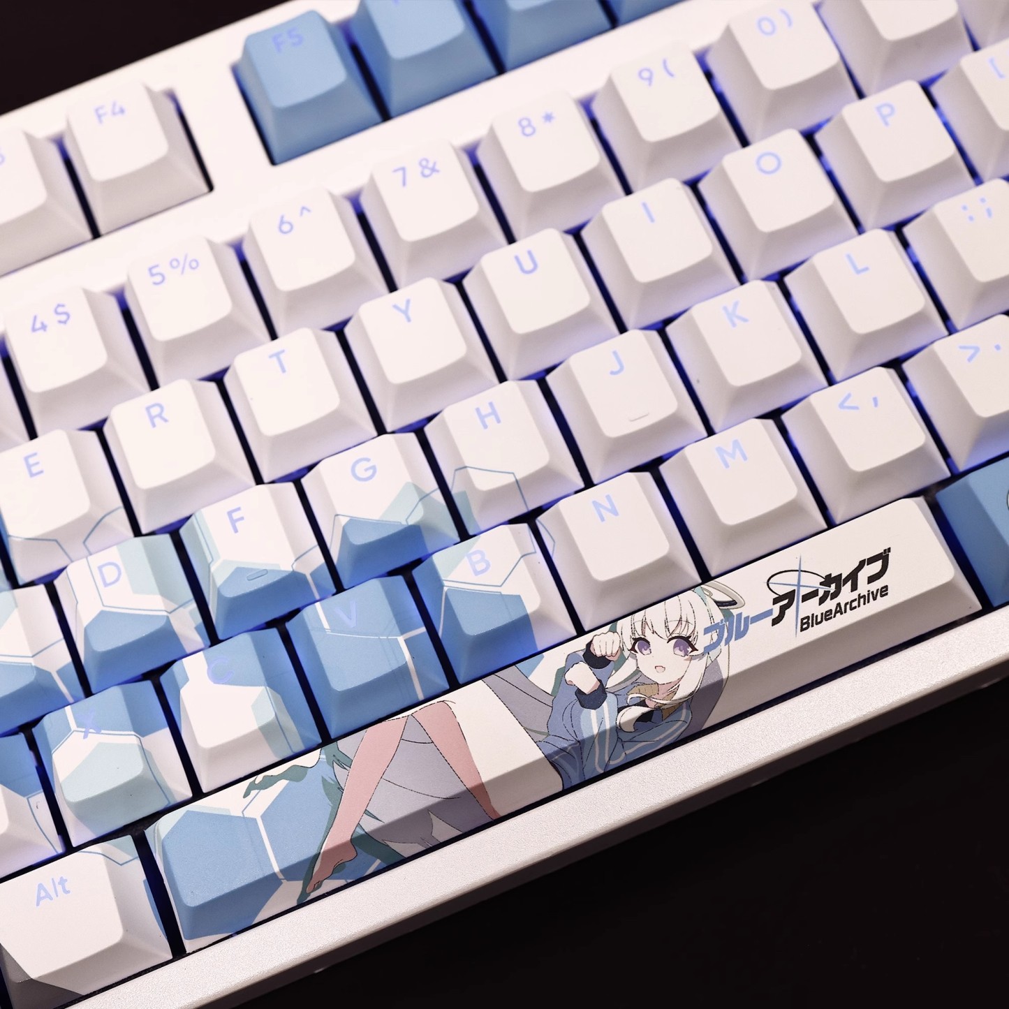生鹽諾亞透光RGB108鍵標準配列衛星軸鍵帽