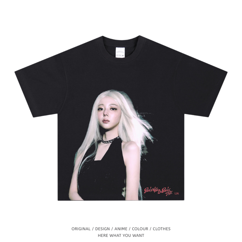 ITZY 全員美式復古短袖T恤｜K-POP 粉絲應援服飾