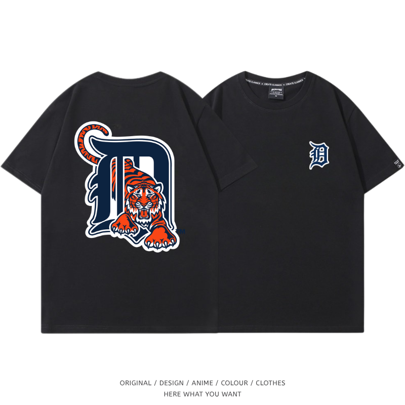 底特律老虎 Detroit Tigers 印花T恤｜短袖休閒上衣・棒球風穿搭