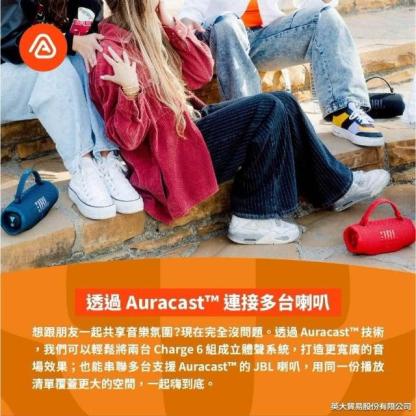 JBL CHARGE 6 衝擊波六代戶外便攜大音量防水藍牙喇叭 - 強大音效隨行