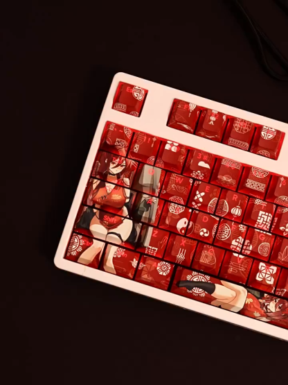 蔚藍檔案鹿山麗情透光RGB108鍵標準配列衛星軸鍵帽