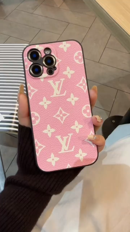 路易威登翻皮毛鐳射手機殼