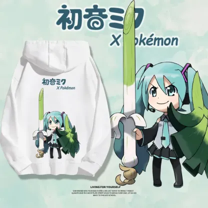 初音未來聯名鵝鴨殺新款 親子情侶男女款連帽衛衣-ZUIHANG SHOP