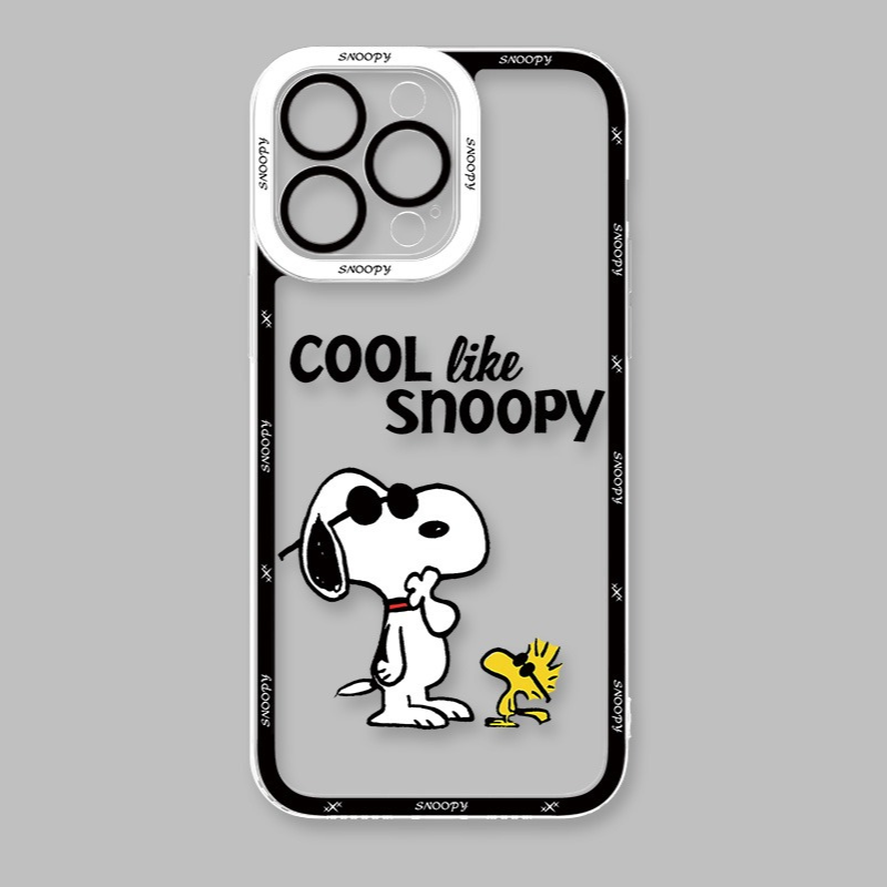 Snoopy史努比天使眼透明防摔軟殼