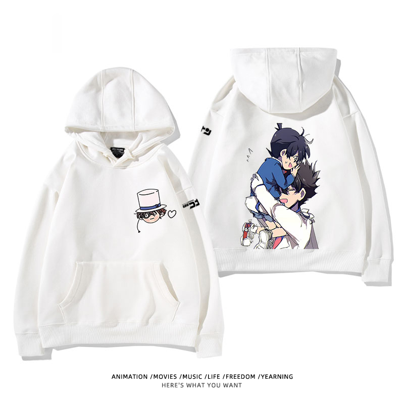 名偵探柯南 怪盜基德 2025秋冬新款 親子情侶裝連帽衛衣