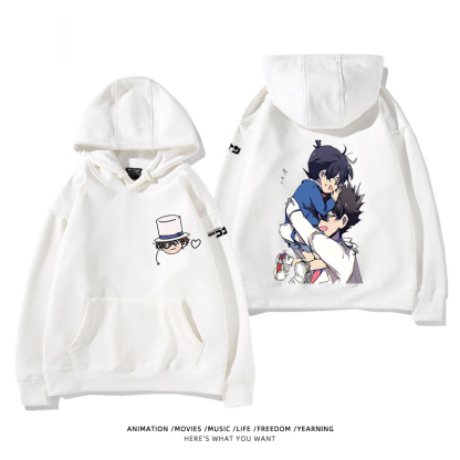 名偵探柯南 怪盜基德 2025秋冬新款 親子情侶裝連帽衛衣