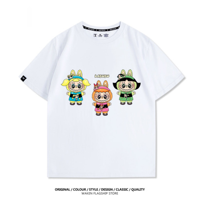 LabubuX飛天小女警 印花短袖T恤-ZUIHANG SHOP