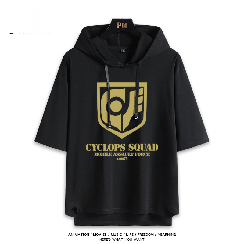 機動戰士鋼彈新款 親子情侶男女款連帽短袖T恤-ZUIHANG SHOP