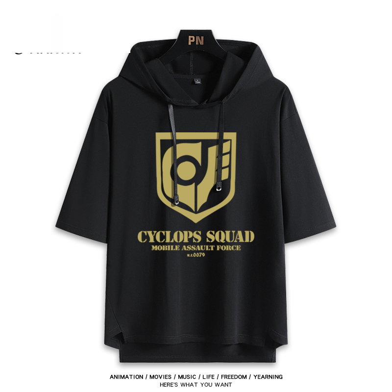 機動戰士鋼彈新款 親子情侶男女款連帽短袖T恤-ZUIHANG SHOP