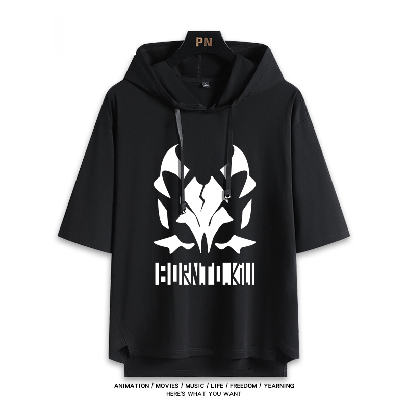 蔚藍檔案 鬼方佳代子 連帽短袖T恤-ZUIHANG SHOP