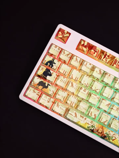 古埃及透光RGB108鍵標準配列衛星軸鍵帽
