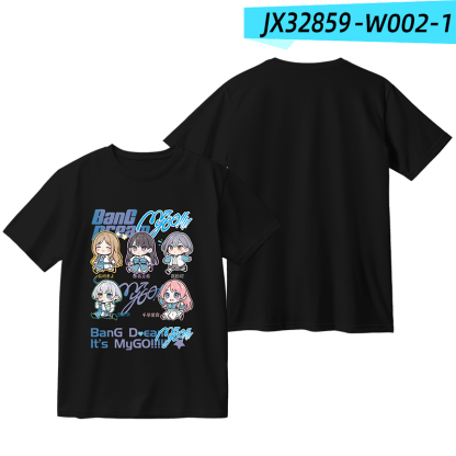 BanG Dream MyGO!!! 周邊印花短袖T恤-ZUIHANG SHOP