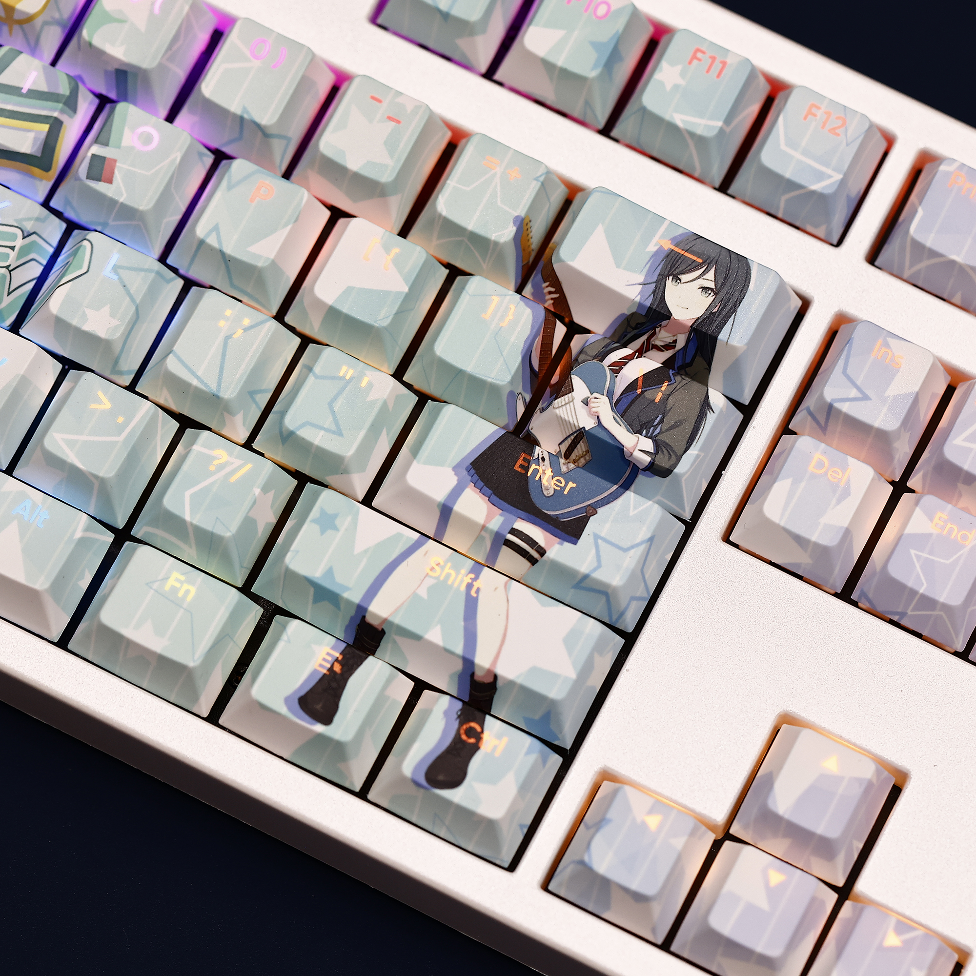 星乃一歌世界計畫繽紛舞臺透光RGB108鍵標準配列衛星軸鍵帽-ZUIHANG SHOP