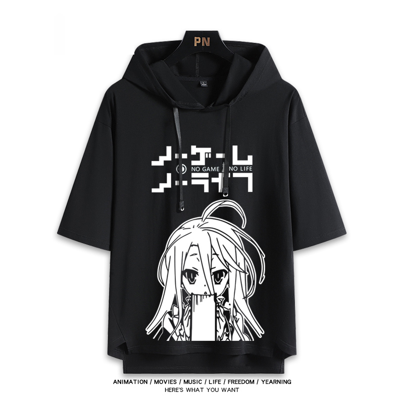 NO GAME NO LIFE 遊戲人生 連帽短袖T恤-ZUIHANG SHOP