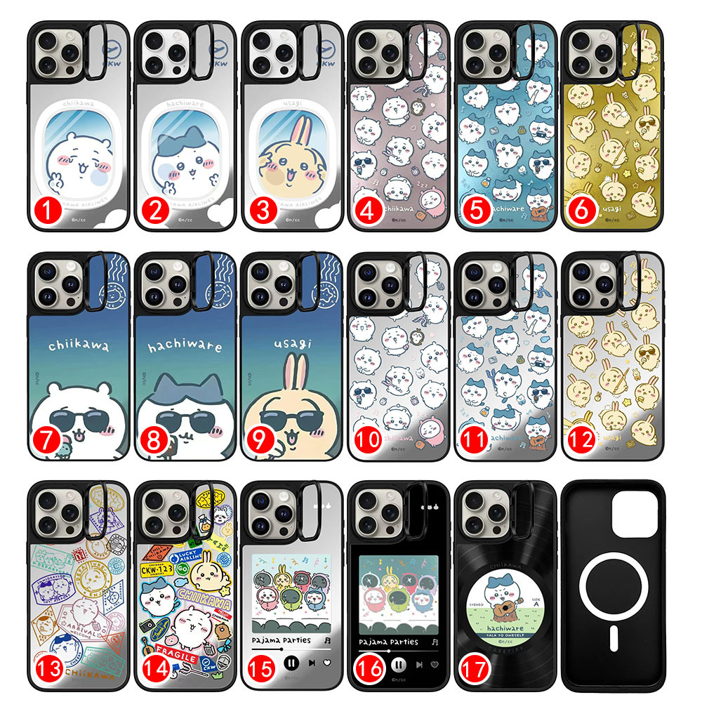 Chiikawa MagSafe 兼容鏡面強韌防摔手機殼