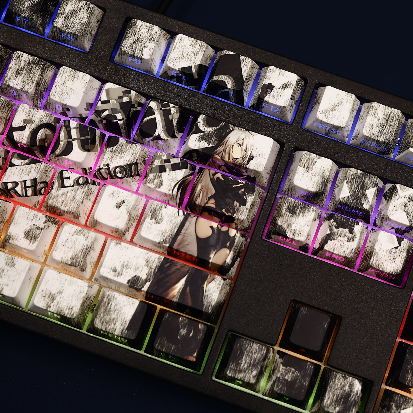 尼爾機械紀元A2透光RGB108鍵標準配列衛星軸鍵帽-ZUIHANG SHOP