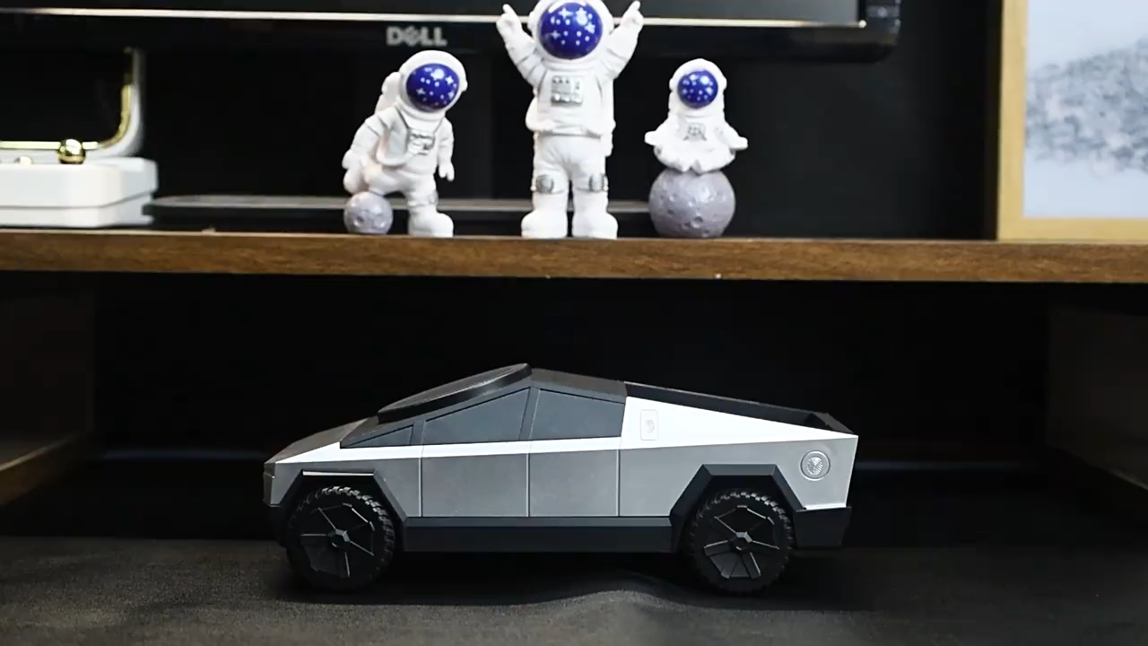 酷炫氛圍燈特斯拉造型手機支架