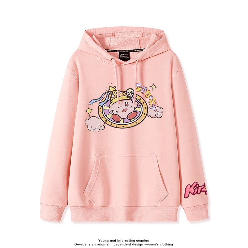 星之卡比 2025秋冬新款 親子情侶裝連帽衛衣