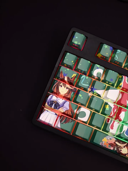 賽馬娘皇帝透光RGB108鍵標準配列衛星軸鍵帽