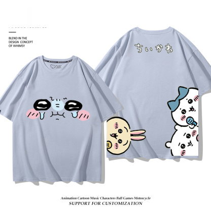 Chiikawa 2025親子情侶男女同款 印花短袖T恤-ZUIHANG SHOP