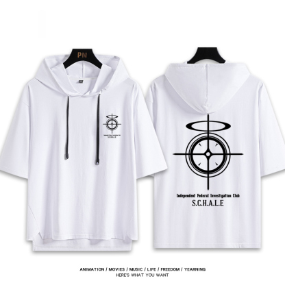 蔚藍檔案 鬼方佳代子 連帽短袖T恤-ZUIHANG SHOP