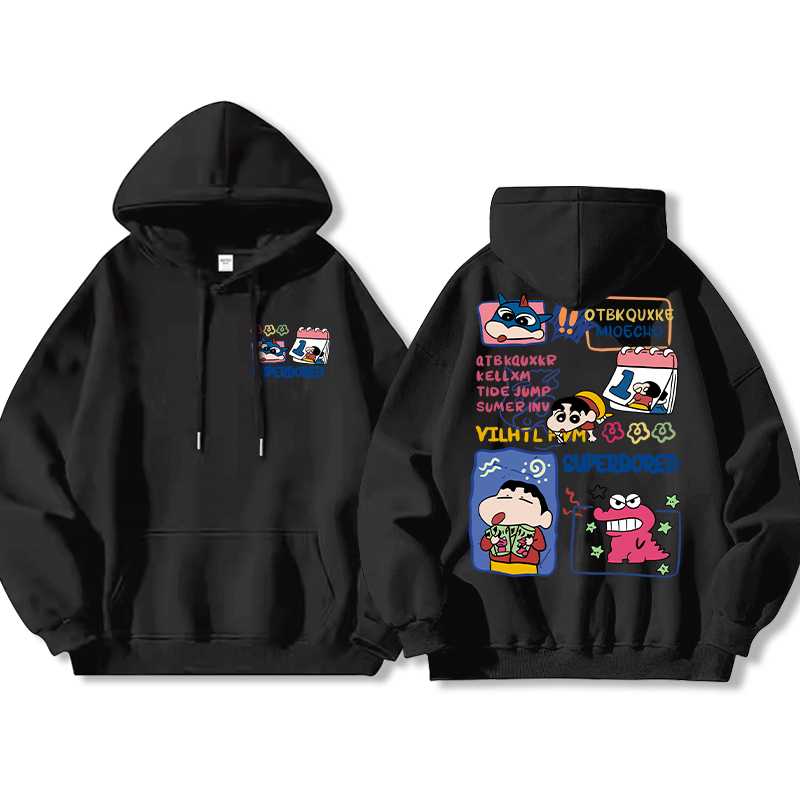 蠟筆小新新款 親子情侶男女款連帽衛衣-ZUIHANG SHOP