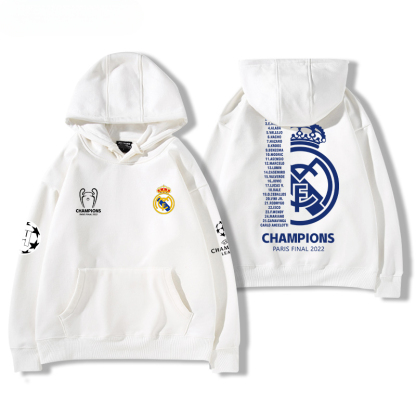 皇馬足球隊新款 親子情侶男女款連帽衛衣-ZUIHANG SHOP