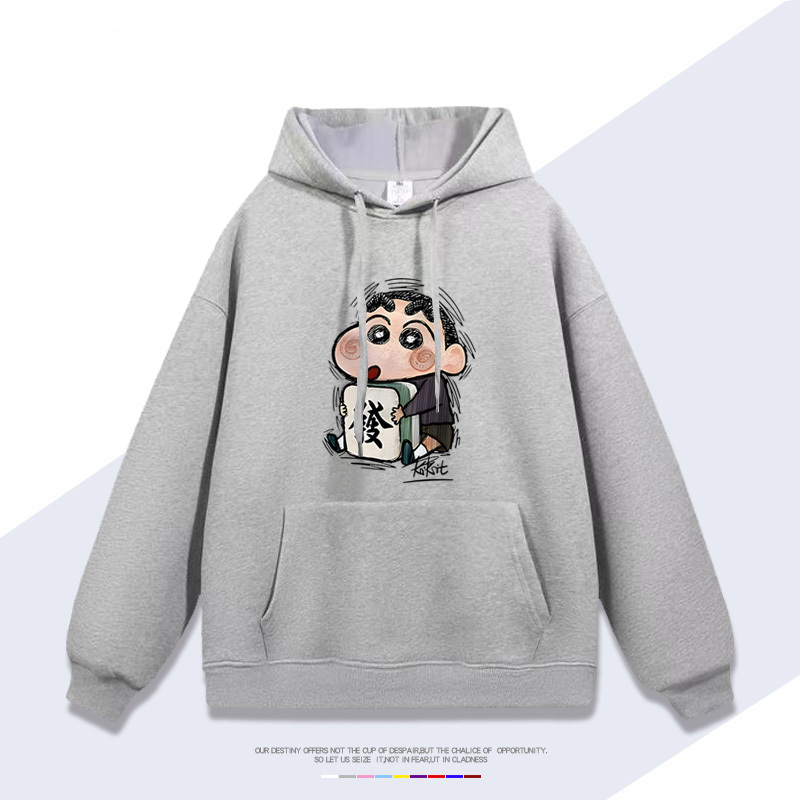 蠟筆小新 聯名衛衣2025秋冬新款 親子情侶裝連帽衛衣