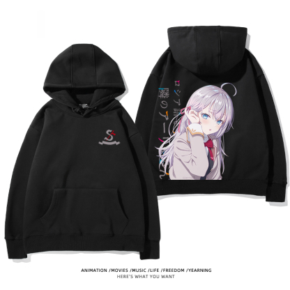 不時輕聲地以俄語遮羞的鄰座艾莉同學新款 親子情侶男女款連帽衛衣-ZUIHANG SHOP