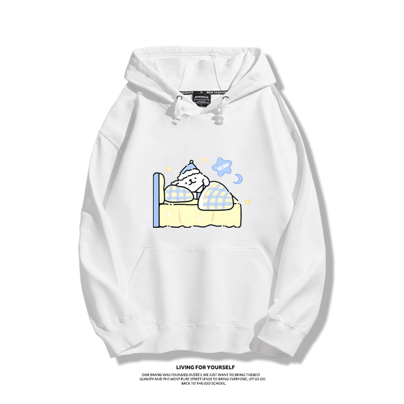 線條小狗新款 親子情侶男女款連帽衛衣-ZUIHANG SHOP