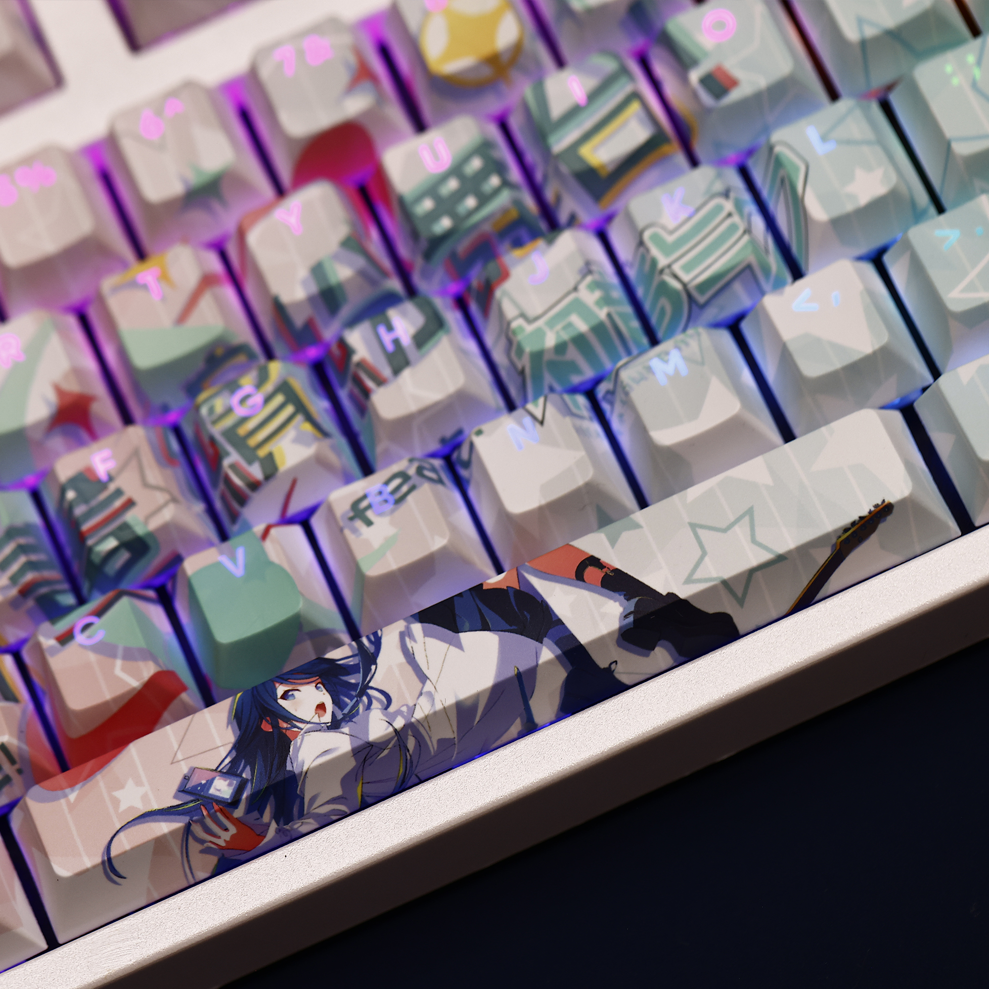 星乃一歌世界計畫繽紛舞臺透光RGB108鍵標準配列衛星軸鍵帽-ZUIHANG SHOP