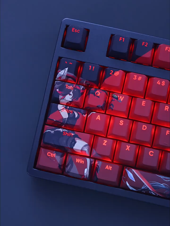 露西亞透光RGB108鍵標準配列衛星軸鍵帽
