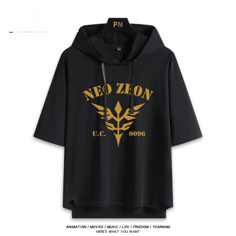 機動戰士鋼彈新款 親子情侶男女款連帽短袖T恤-ZUIHANG SHOP