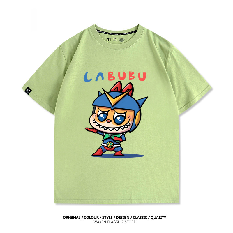 LabubuX蠟筆小新 印花短袖T恤-ZUIHANG SHOP