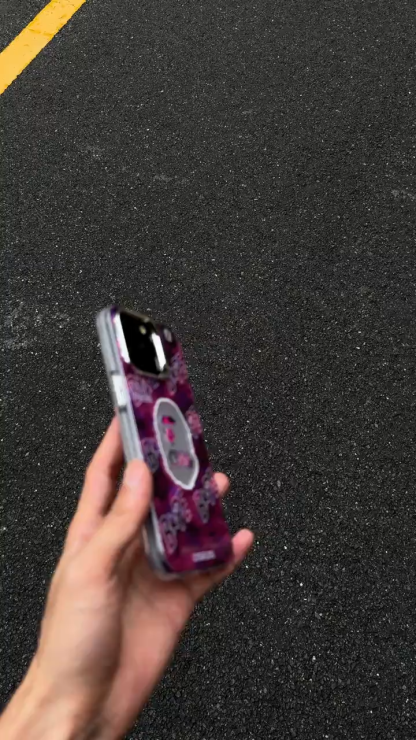 JJ猿人頭聯名電鍍磨砂黑色手機殼