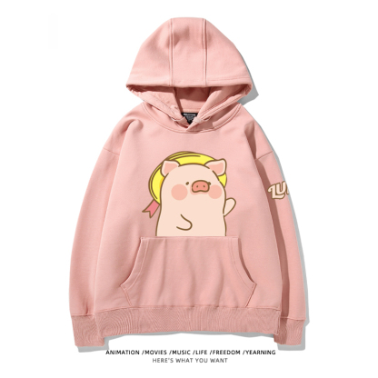 LULU豬新款 親子情侶男女款連帽衛衣-ZUIHANG SHOP