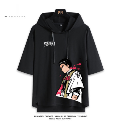 鬼滅之刃 連帽短袖T恤-ZUIHANG SHOP
