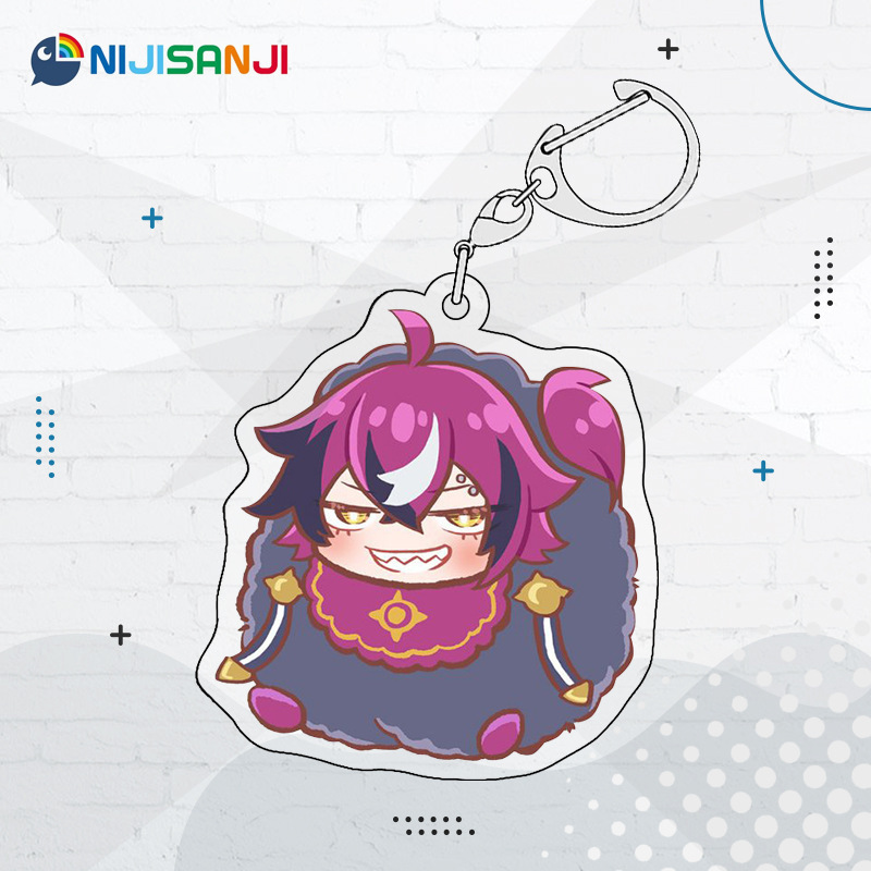Luxiem彩虹社全員同人週邊 NIJISANJI EN 雙面夾層鑰匙扣掛件吧唧
