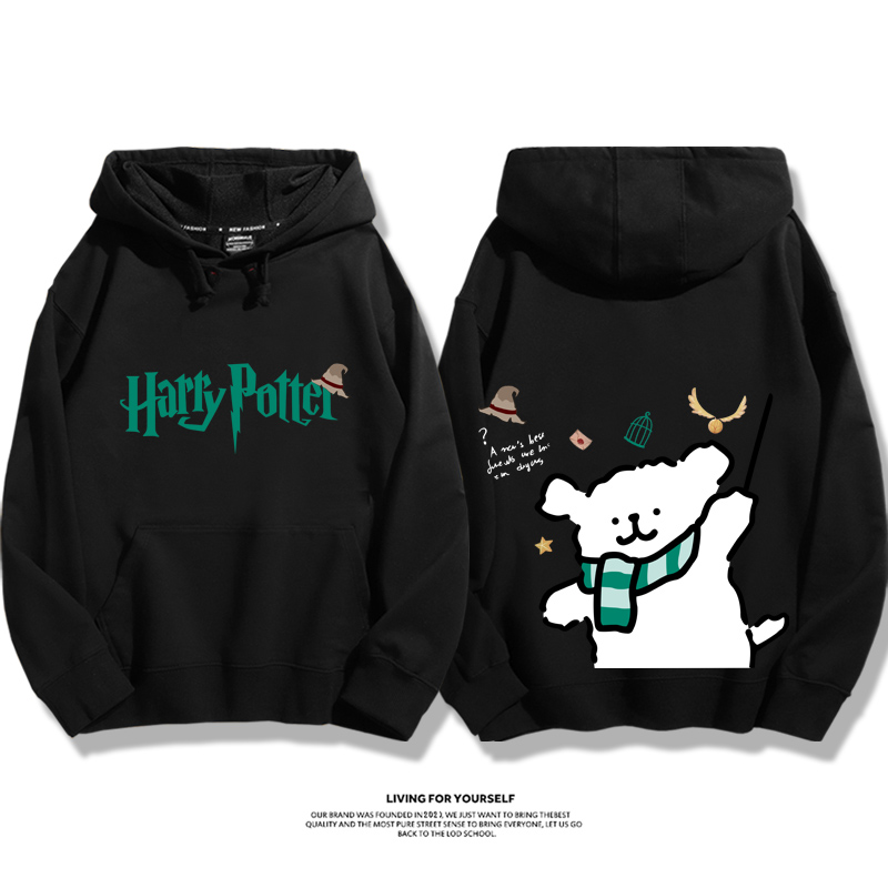 線條小狗 X 哈利波特聯名 親子情侶男女款連帽衛衣-ZUIHANG SHOP