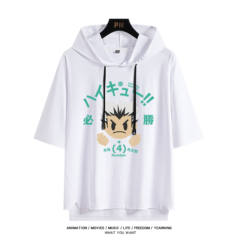 排球少年 連帽短袖T恤-ZUIHANG SHOP