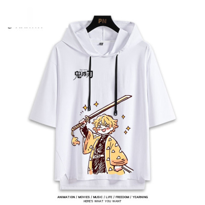 鬼滅之刃 連帽短袖T恤-ZUIHANG SHOP