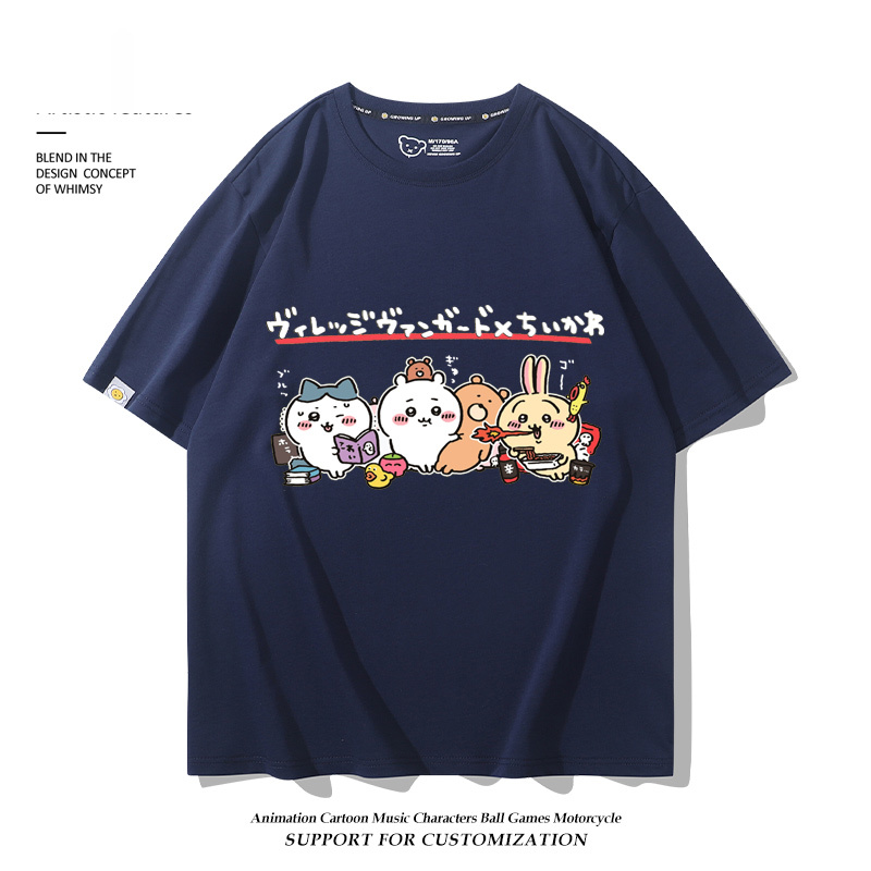 Chiikawa 2025親子情侶男女同款 印花短袖T恤-ZUIHANG SHOP