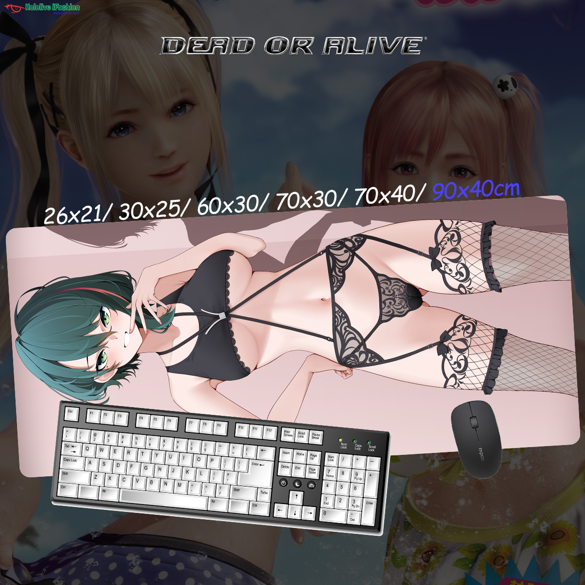 生死格鬥系列 超大鎖邊主題桌墊 布質滑鼠墊