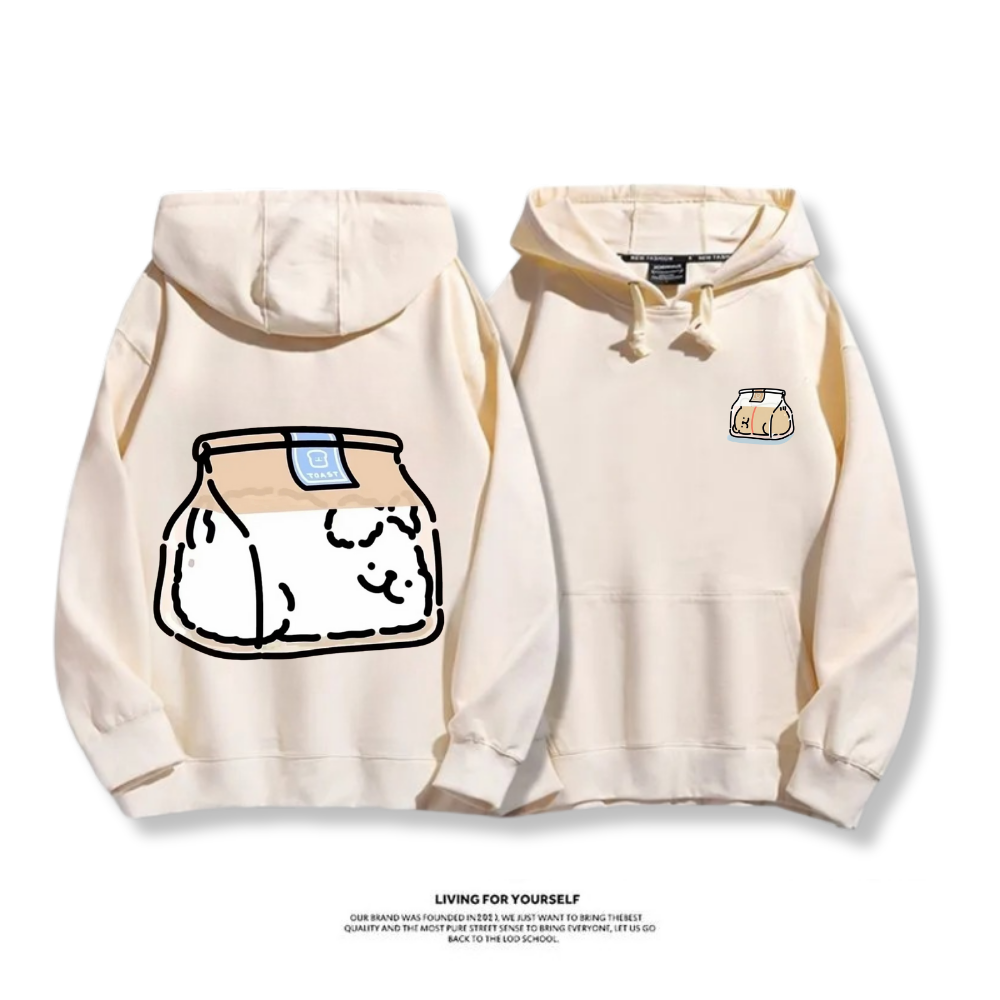 線條小狗 2025秋冬新款 親子情侶男女連帽衛衣