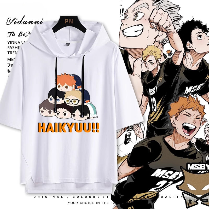 排球少年 連帽短袖T恤