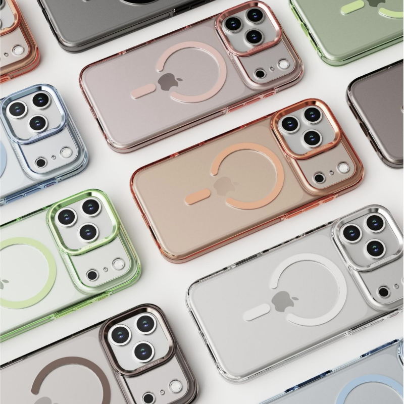 適用iPhone17系列 多巴胺透色金屬磁吸手機殼-ZUIHANG SHOP